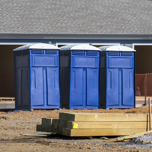 what is the maximum capacity for a single porta potty in Prairie Rose ND